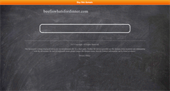 Desktop Screenshot of beefiswhatsfordinner.com